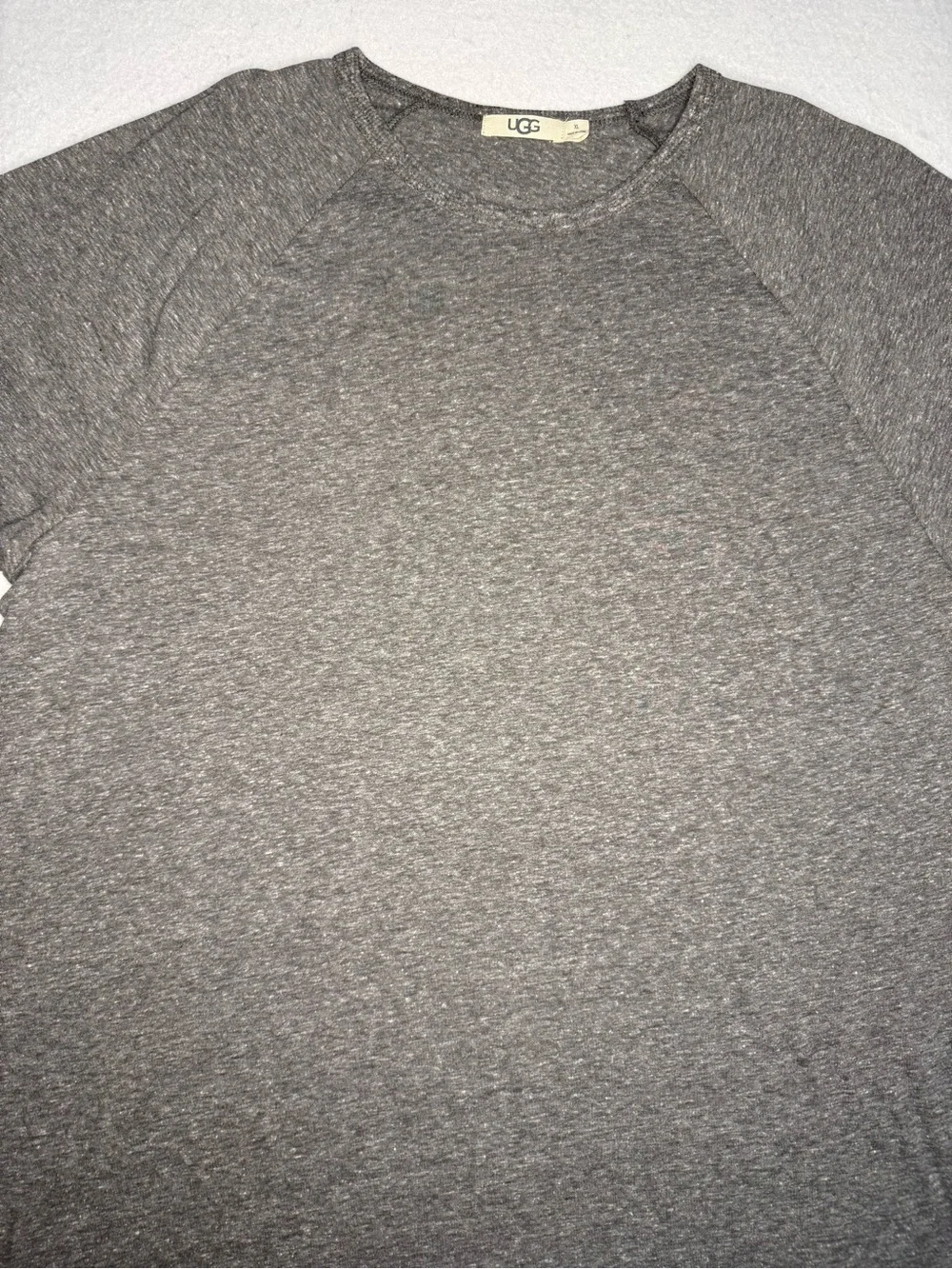 UGG Pajama Soft Sleepwear Mens XL Long Sleeve Heather Gray Pullover Shirt EUC